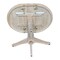 International Concepts Round 36 in Rd Top Pedestal Table, 12 in Leaf, 34.9 inH, Adjustable Height, Unfinished, 36 W, 48 L K-36RXT-27B-6B - alternate 3